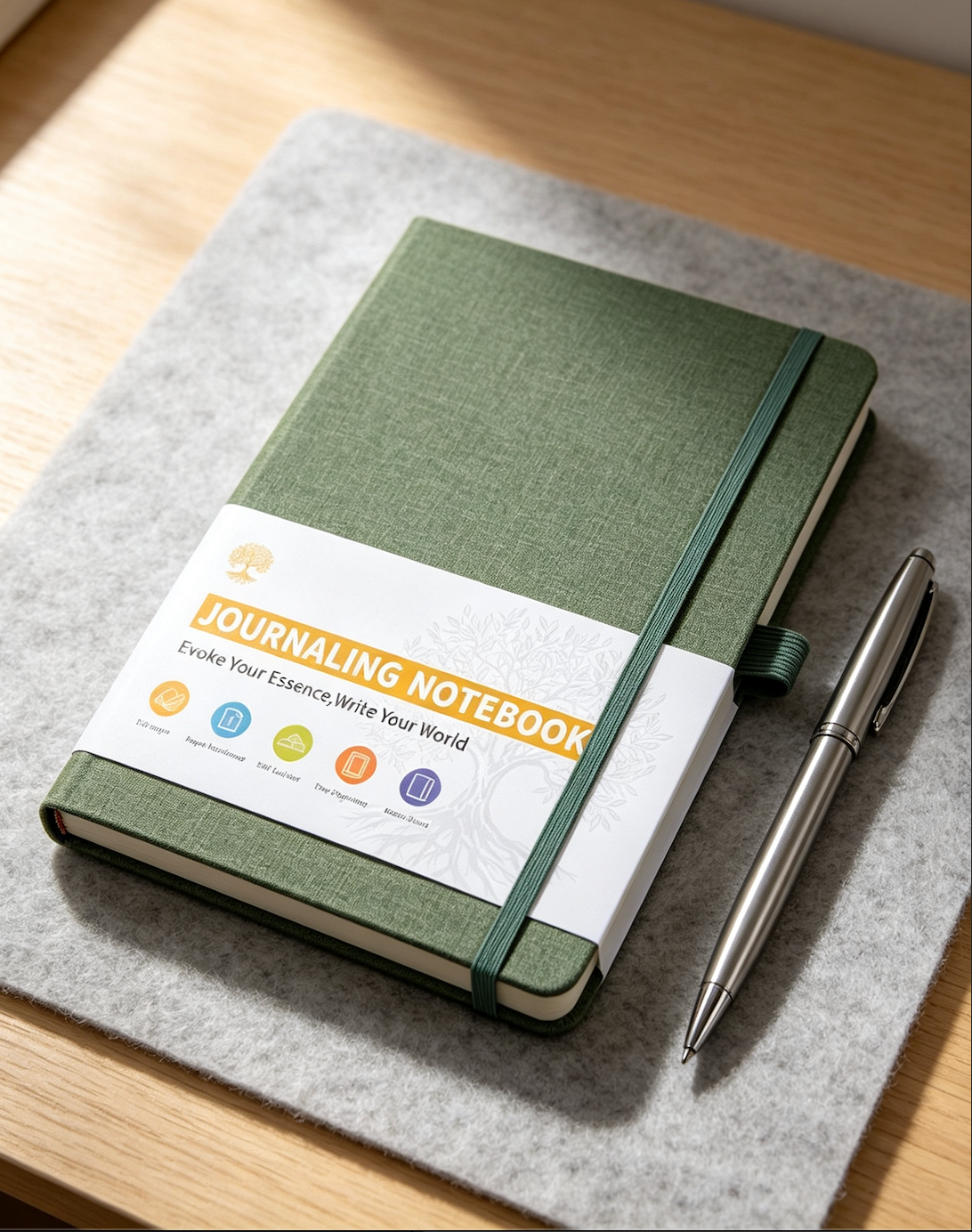 Elastic closure notebook